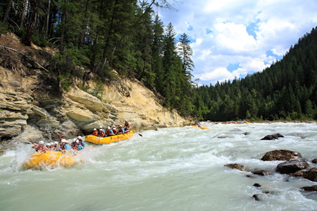 Rafting the Kicking Horse River, Golden. BC
