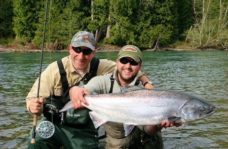 Guided fishing, Fraser River, BC