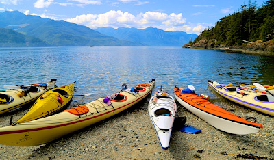 Kayaks at Basecamp